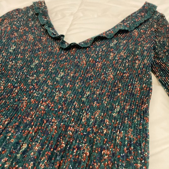 Sezane Sybille Floral Blouse Green Size 36 (S) - Picture 10 of 10